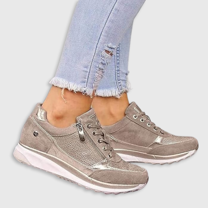 Jenna | Orthopedic Zip-Up Sneakers