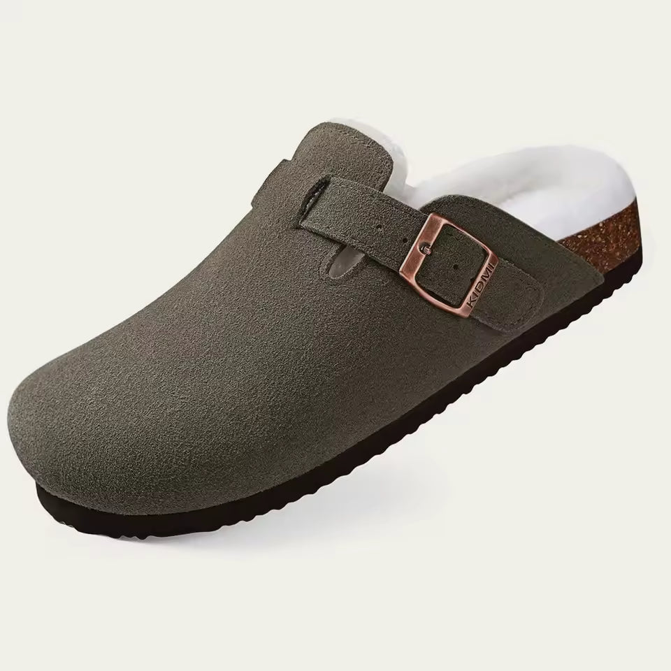 Azure | Luxury Fur Clogs