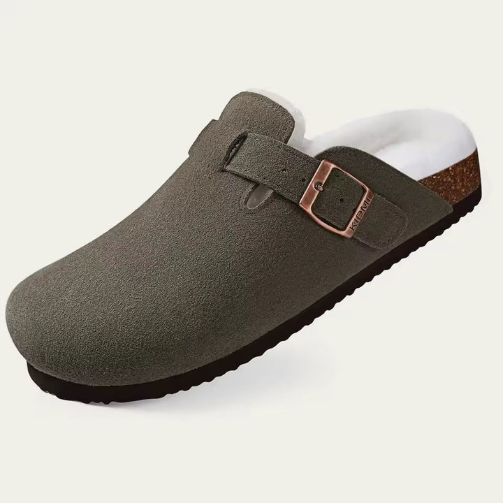 Azure | Luxury Fur Clogs