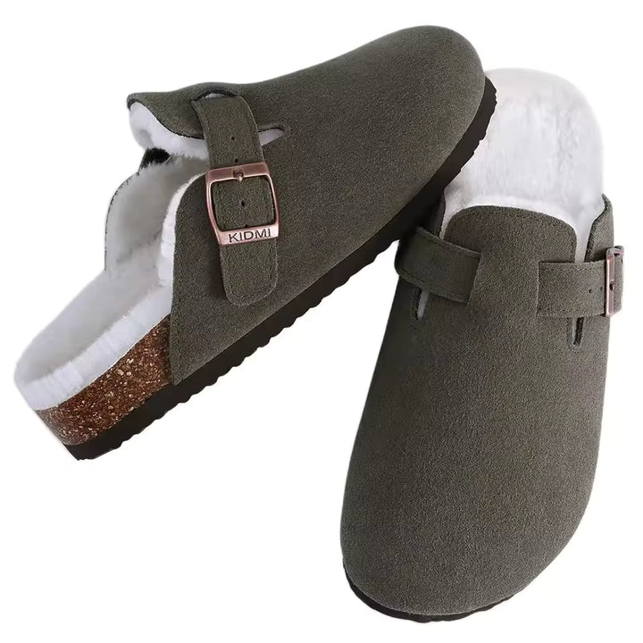 Azure | Luxury Fur Clogs