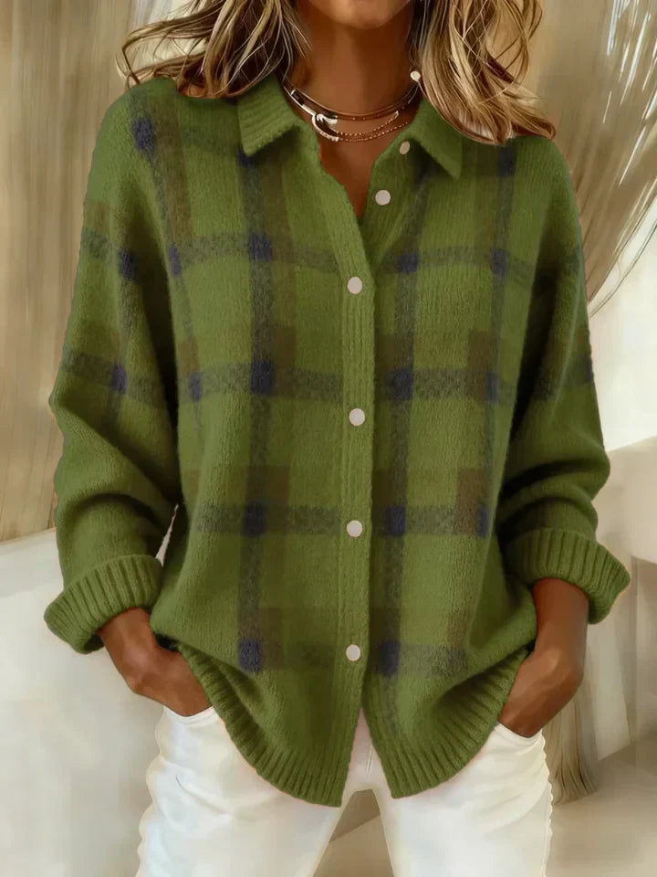 Monique™ | Cloud-Soft Plaid Button-Up