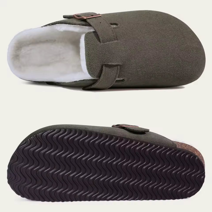 Azure | Luxury Fur Clogs