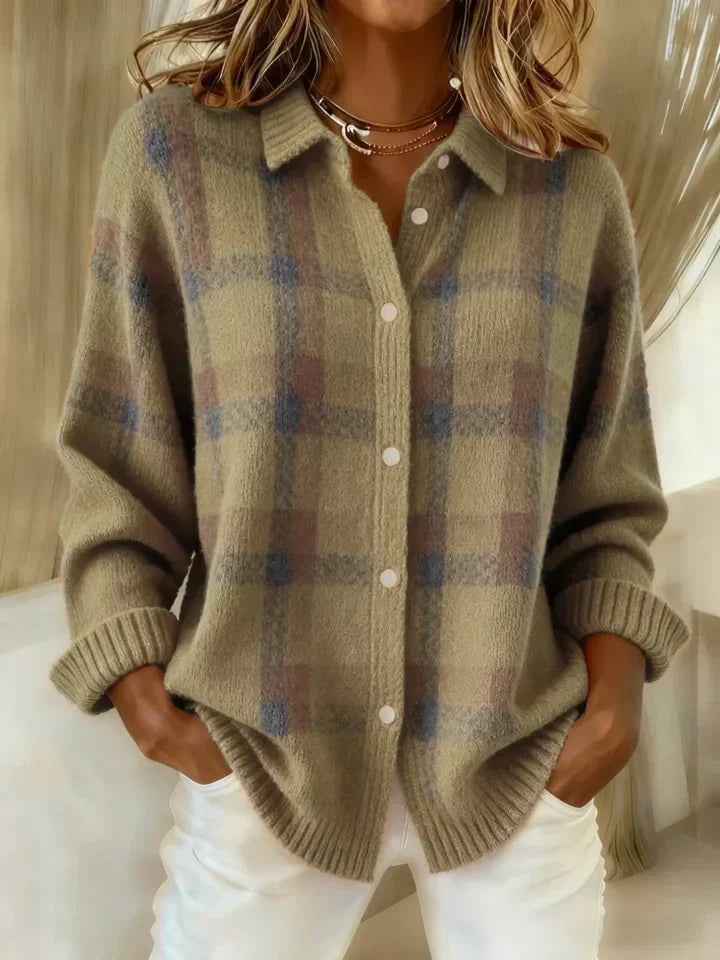 Monique™ | Cloud-Soft Plaid Button-Up