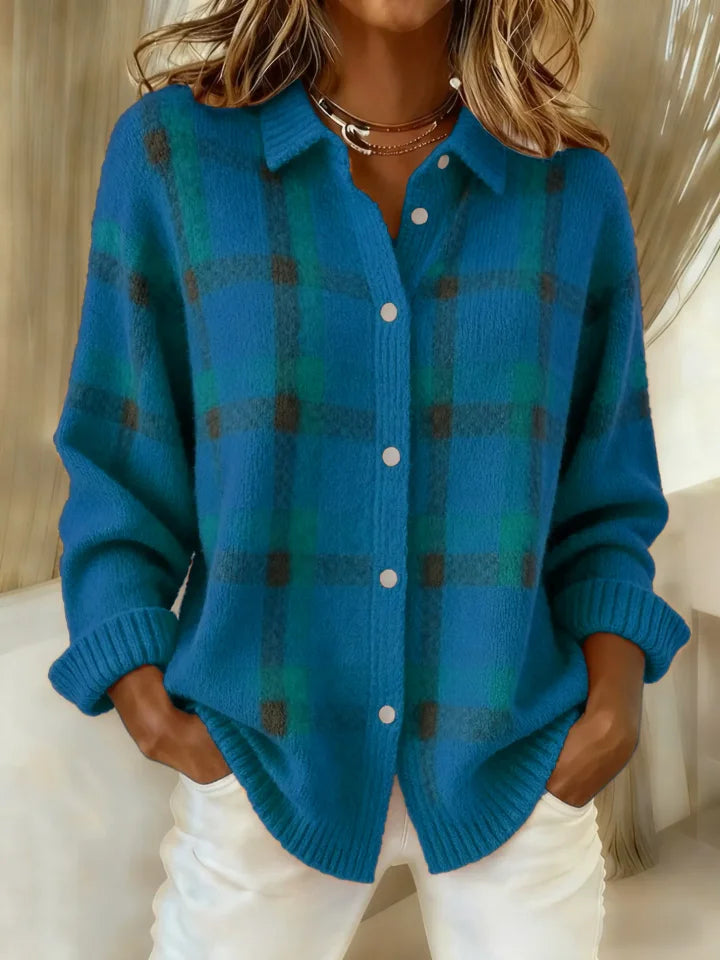 Monique™ | Cloud-Soft Plaid Button-Up