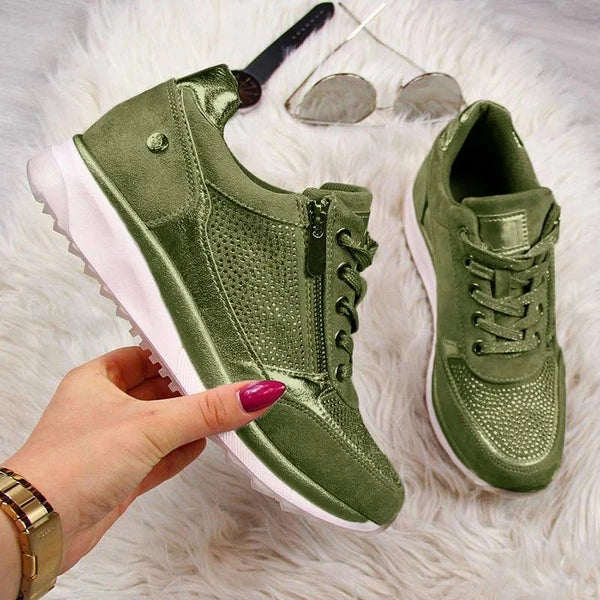 Jenna | Orthopedic Zip-Up Sneakers