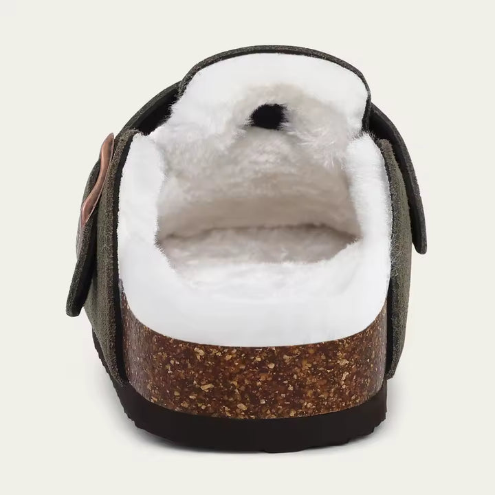 Azure | Luxury Fur Clogs