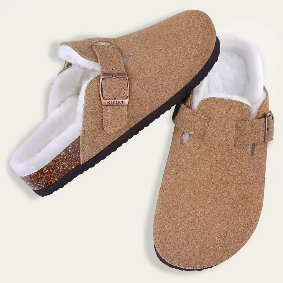 Azure | Luxury Fur Clogs