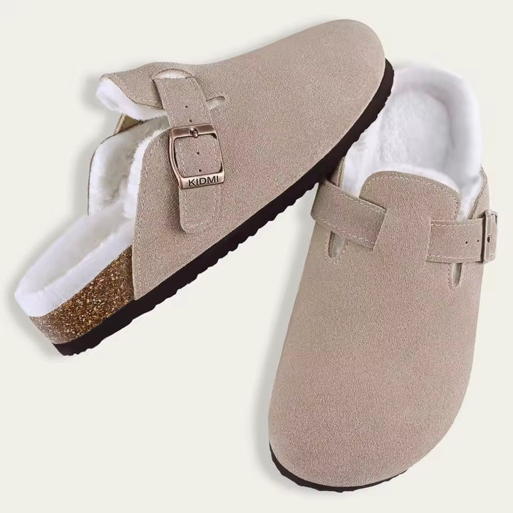 Azure | Luxury Fur Clogs