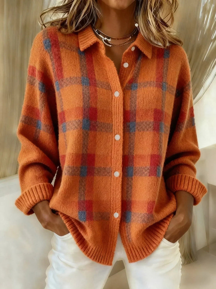 Monique™ | Cloud-Soft Plaid Button-Up