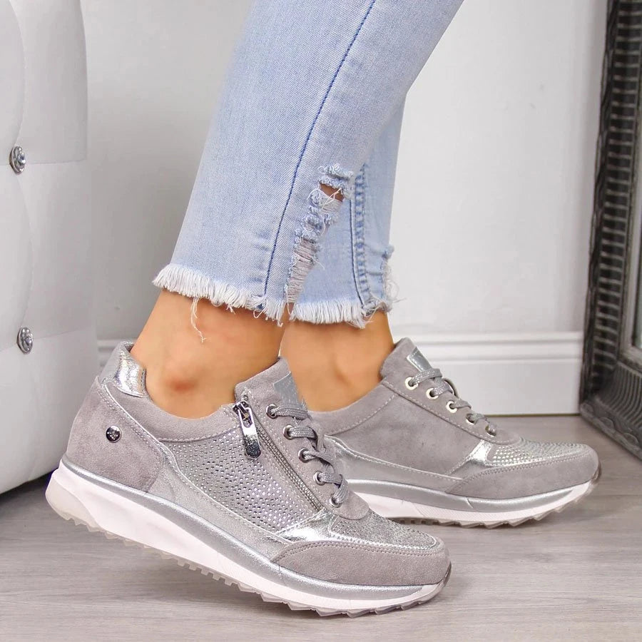 Jenna | Orthopedic Zip-Up Sneakers