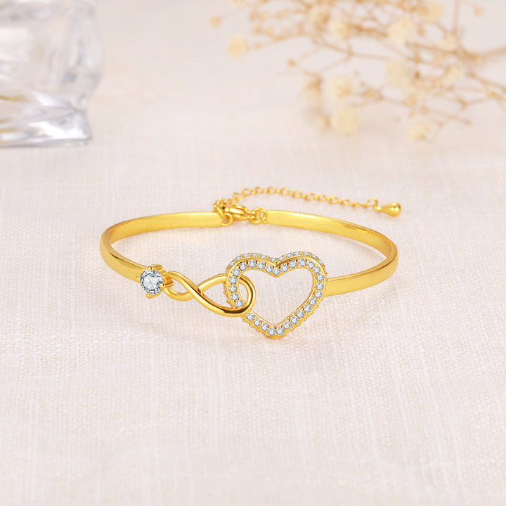 Dear Mom - Infinity Heart Bracelet