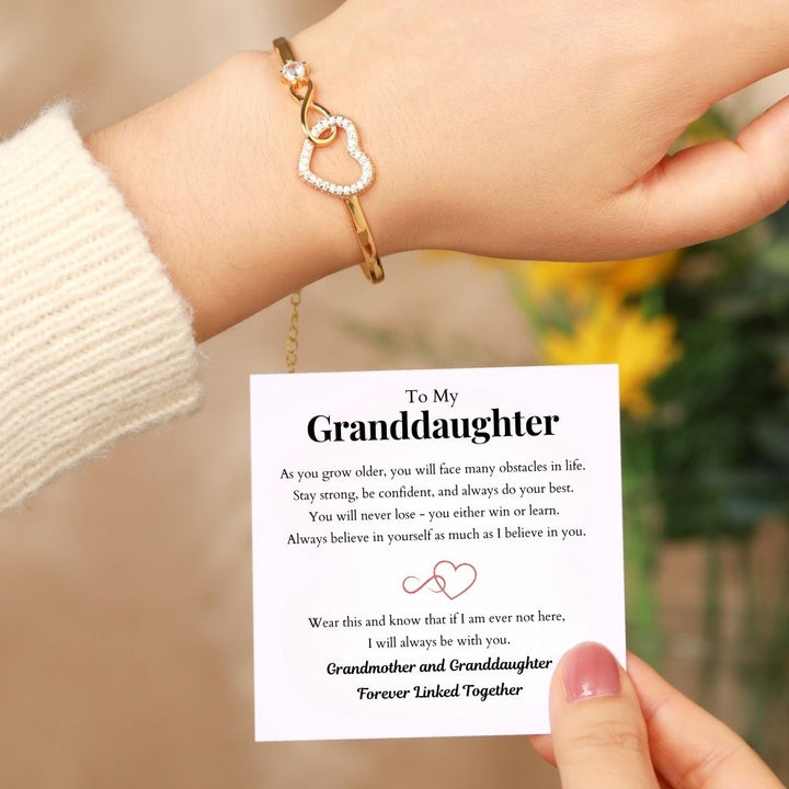 Dear Granddaughter - Infinity Heart Bracelet