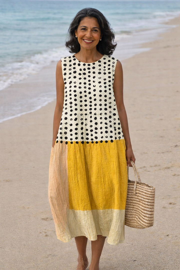 Lisa | Polka Dot Midi Dress