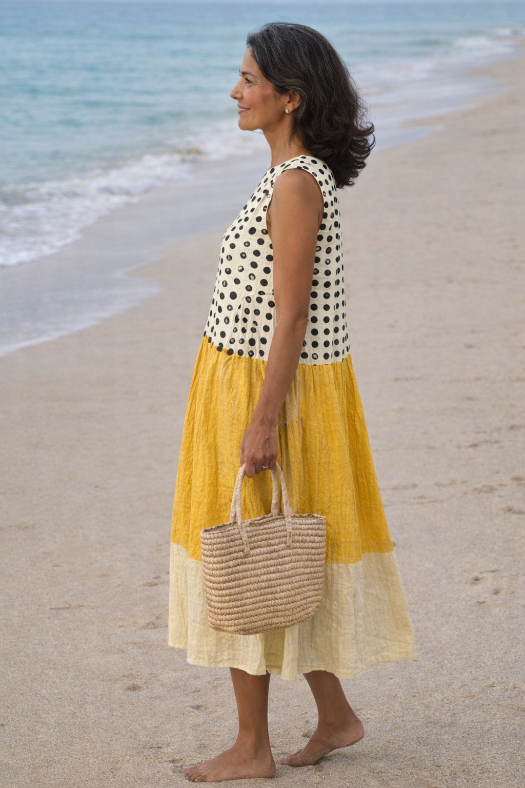 Lisa | Polka Dot Midi Dress