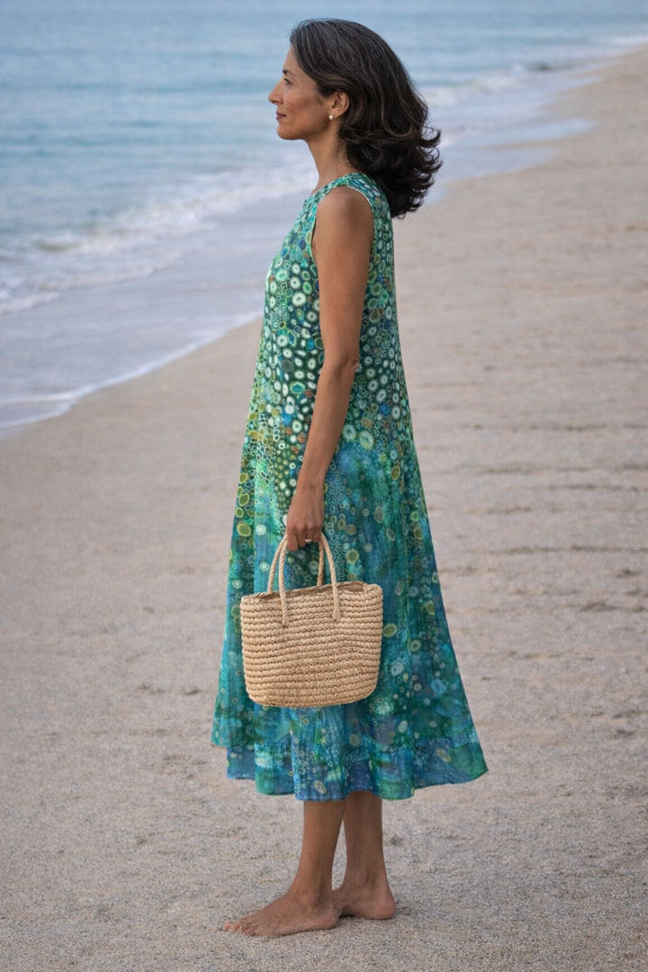 Mia | Reef Print Midi Dress