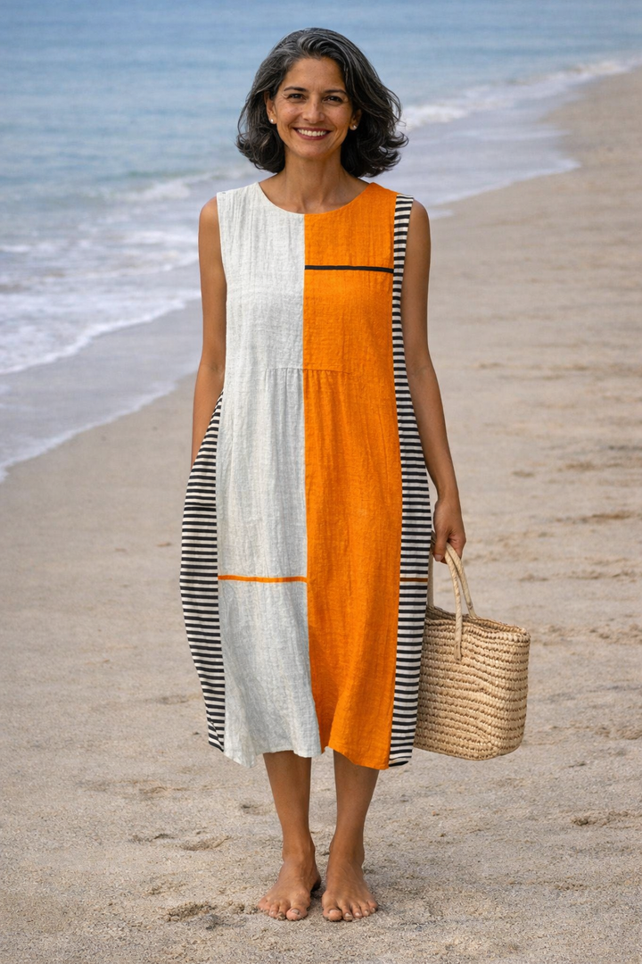 Isabella | Striped Midi Dress
