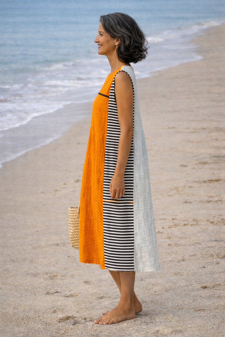 Isabella | Striped Midi Dress
