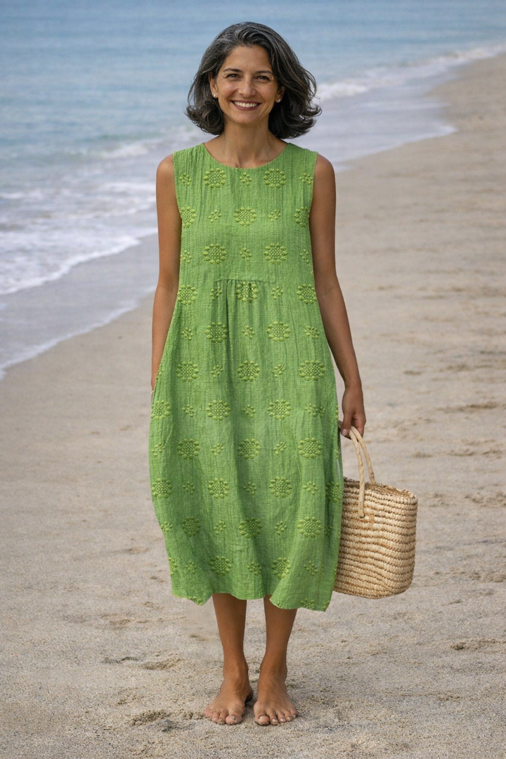 Evelyn | Printed Midi Dress
