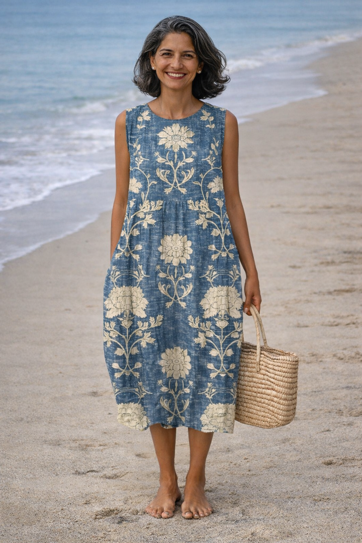Hazel | Boho Midi Dress