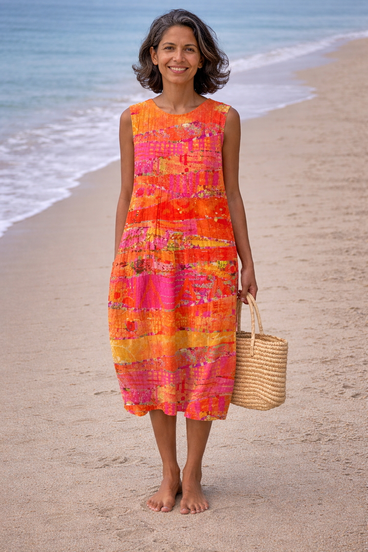 Nora | Sunset Midi Dress