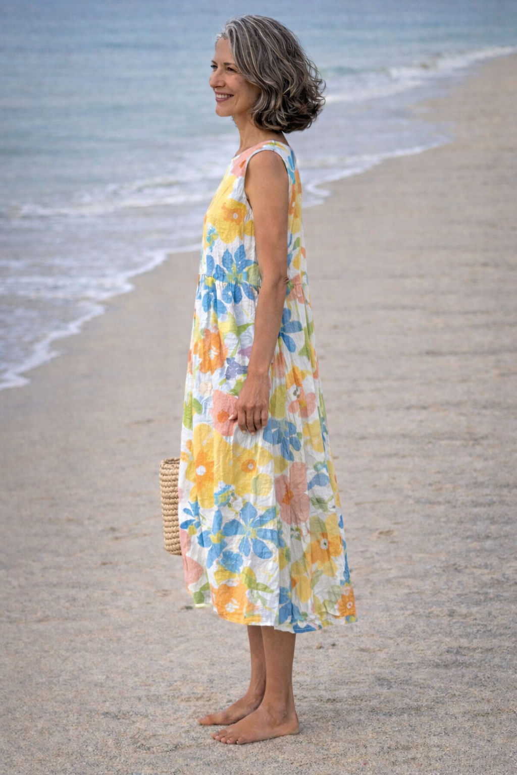Shelby | Pastel Floral Midi Dress
