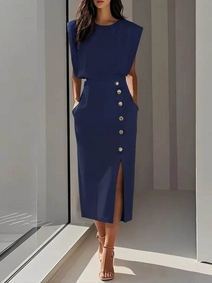 Ruby | Midi Dress with Side Slit