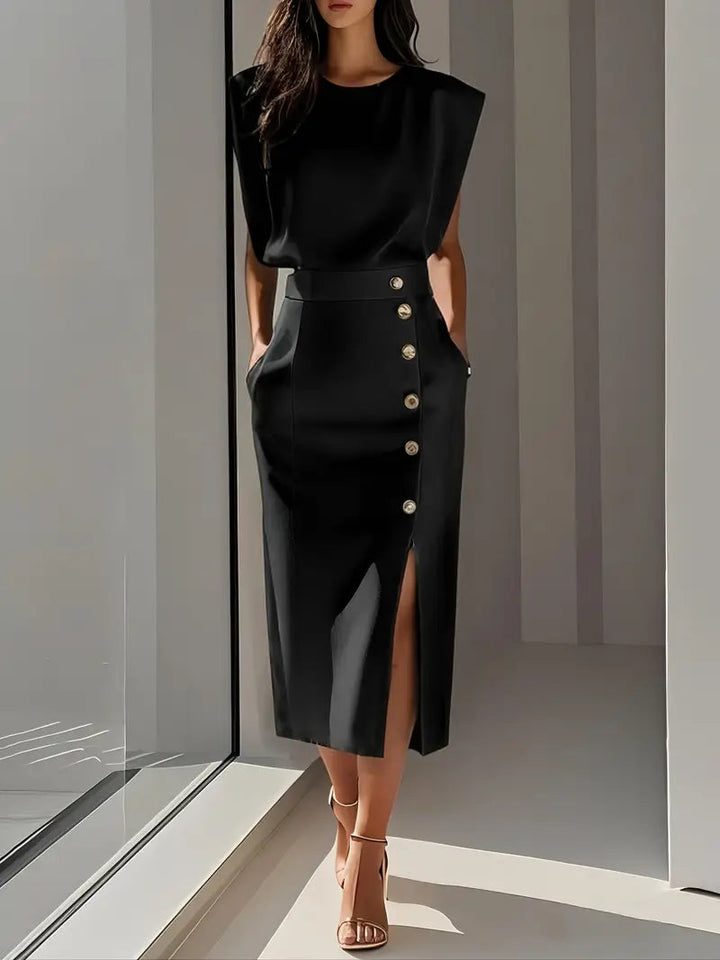 Ruby | Midi Dress with Side Slit