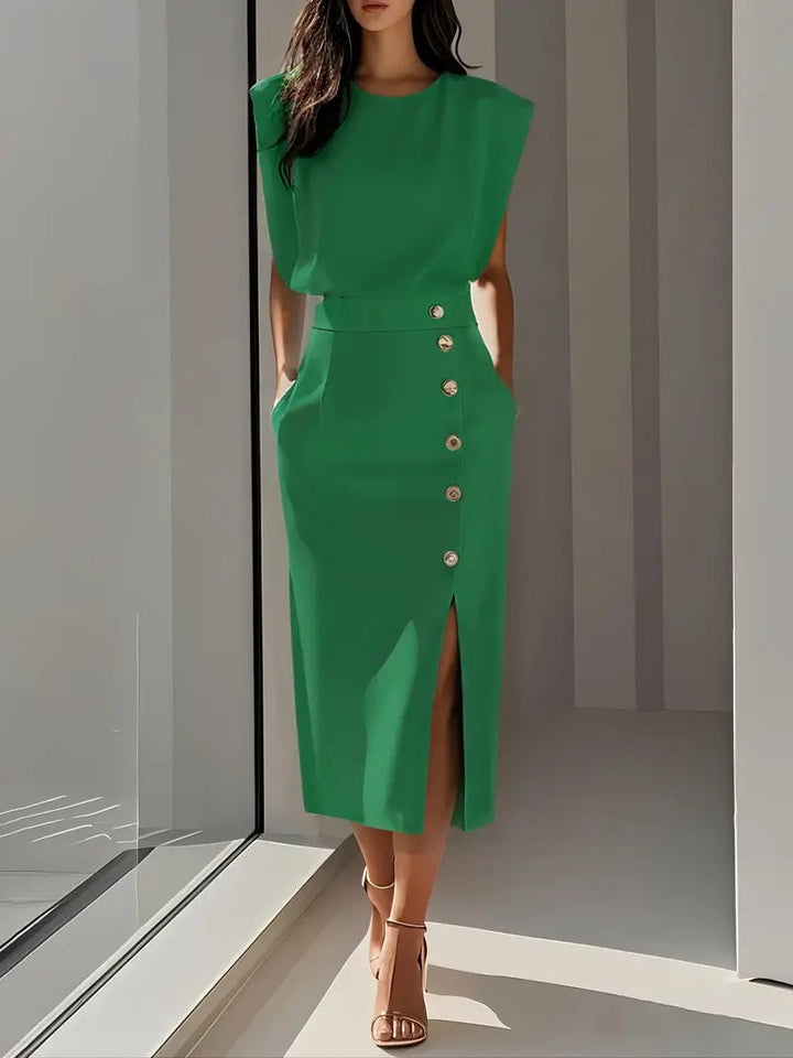 Ruby | Midi Dress with Side Slit