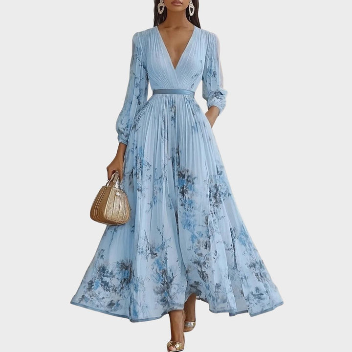 Riley - Elegant Pleated Maxi Dress