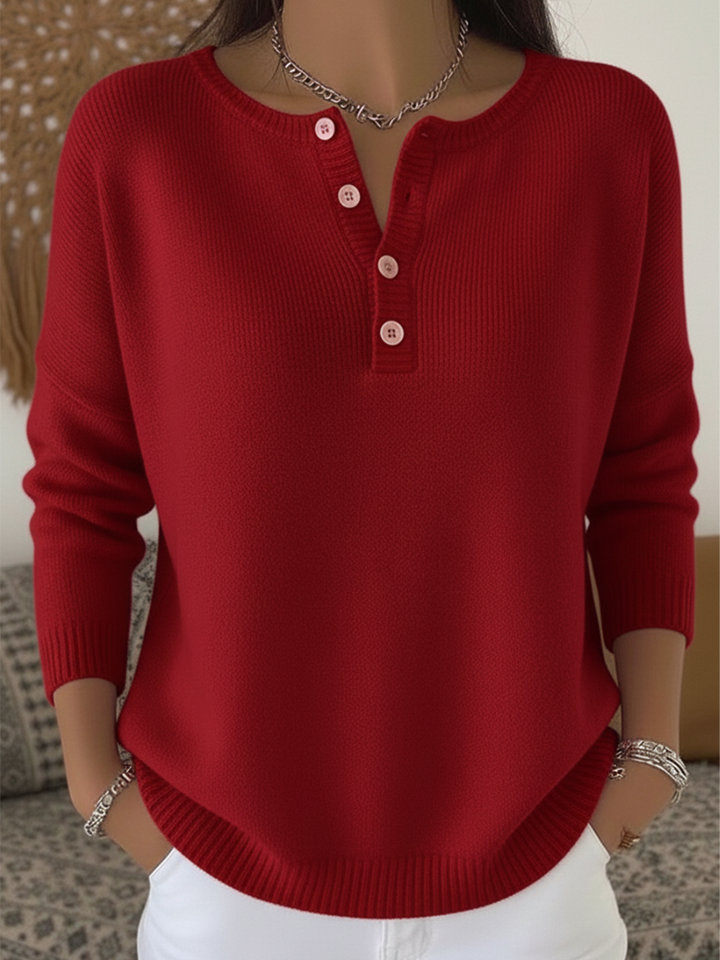 AYLA - Button Detail Jumper