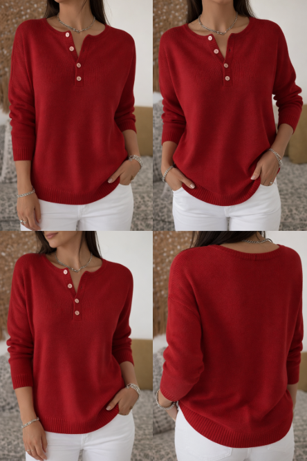 AYLA - Button Detail Jumper