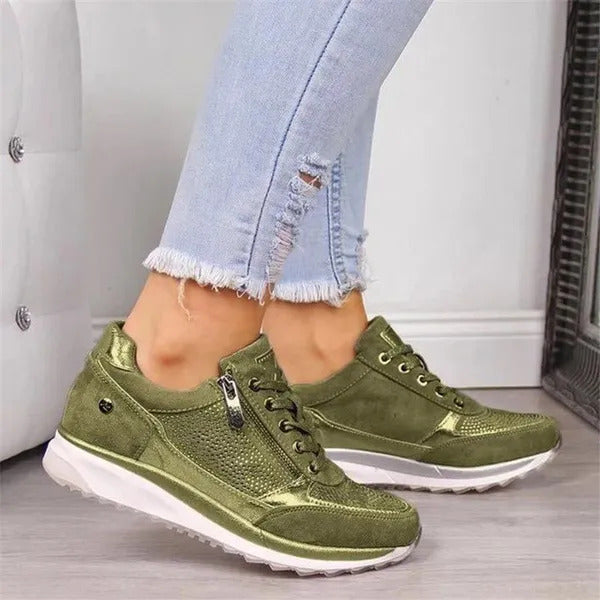 Jenna | Orthopedic Zip-Up Sneakers