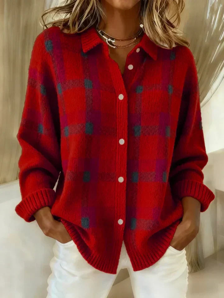 Monique™ | Cloud-Soft Plaid Button-Up