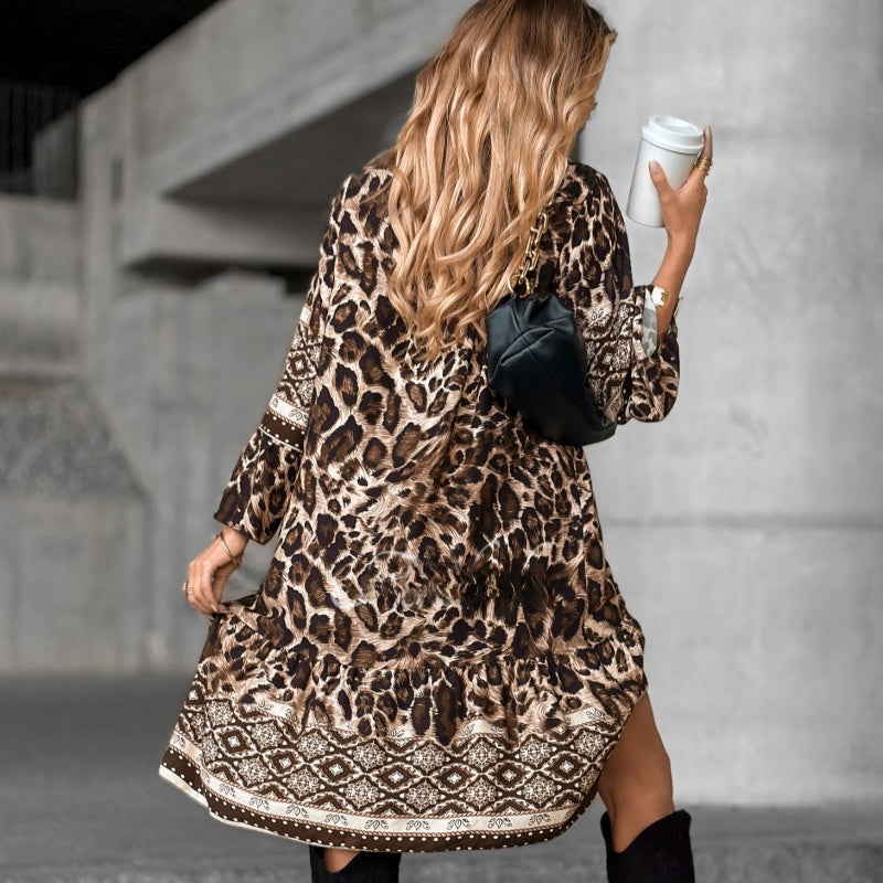CORINA - Elegant Printed Dress