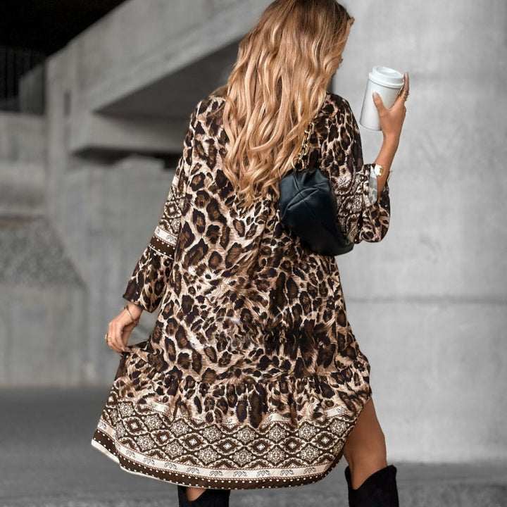 CORINA - Elegant Printed Dress